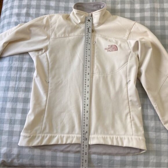 ECRU THE North Face zip up jacket off white mid season coat XS soft liner active - Picture 11 of 14